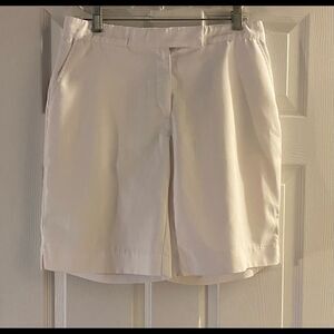 Coral Bay Swing Stretch White Golf Shorts Size 10